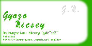 gyozo micsey business card